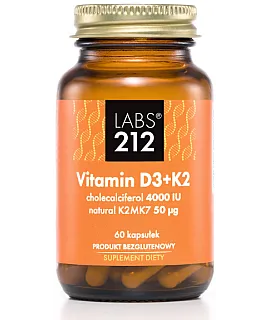 LABS212 Vitamin D3 + K2MK7 60 kaps.