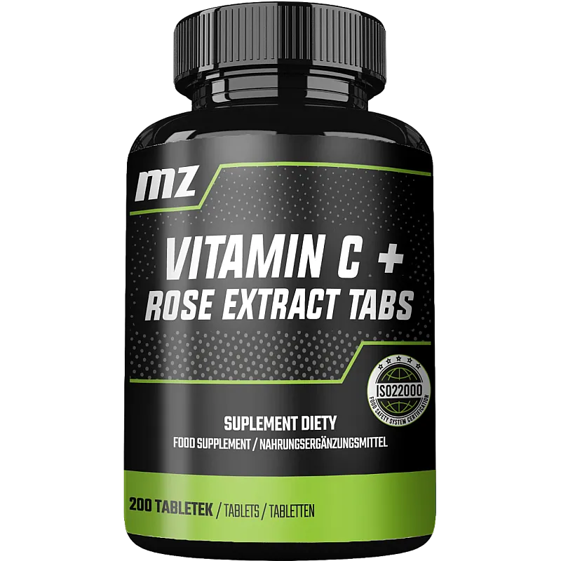 MZ-STORE Vitamin C + Rose Extract Tabs 200 tab. (witamina C)