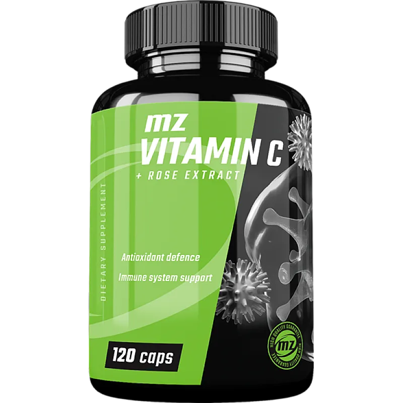 MZ-STORE Vitamin C with 70% Rose Extract 120 kaps.