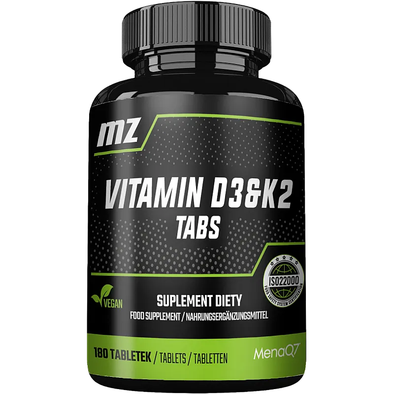 MZ-STORE Vitamin D3 & K2 Tabs 180 tab.