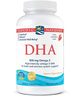 NORDIC NATURALS DHA 830mg 180 softgels