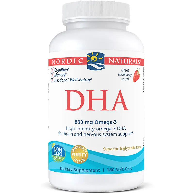 NORDIC NATURALS DHA 830mg 180 softgels