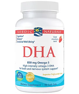 NORDIC NATURALS DHA 830mg 90 softgels