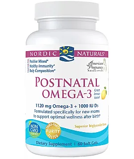 NORDIC NATURALS Postnatal Omega-3 60 softgels