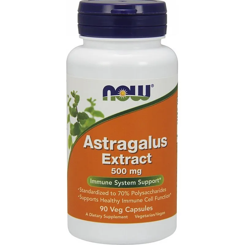 NOW FOODS Astragalus Extract 500mg 90 kaps.