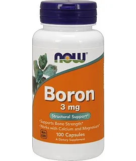 NOW FOODS Boron 3mg 100 kaps.