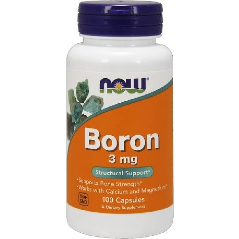 NOW FOODS Boron 3mg 100 kaps.