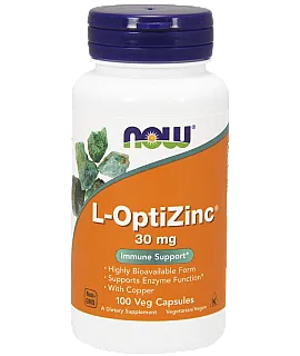 NOW FOODS L-OptiZinc 30mg 100 kaps.