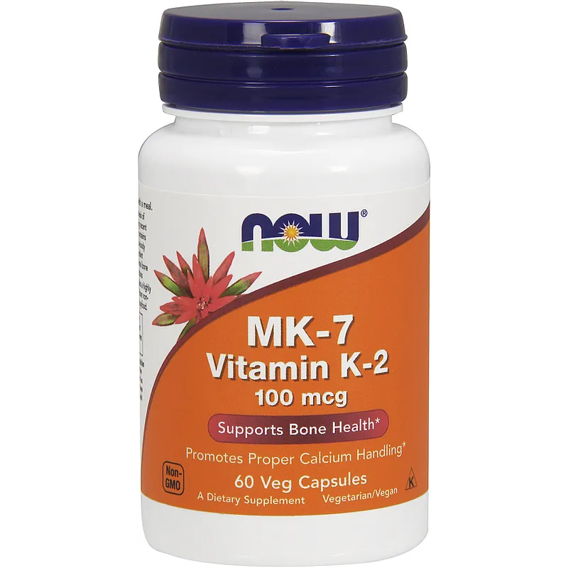 NOW FOODS MK-7 Vitamin K-2 100mcg 60 kaps.