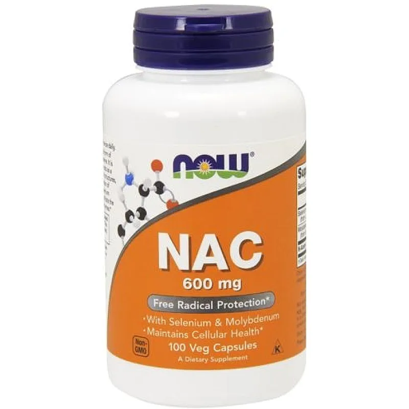 NOW FOODS NAC 600mg 100 kaps.