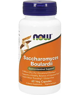 NOW FOODS Saccharomyces Boulardii 60 kaps.