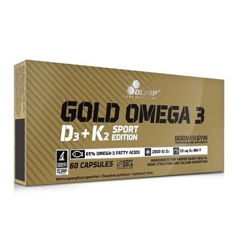 OLIMP Gold Omega 3 D3+K2 Sport Edition 60 kaps.