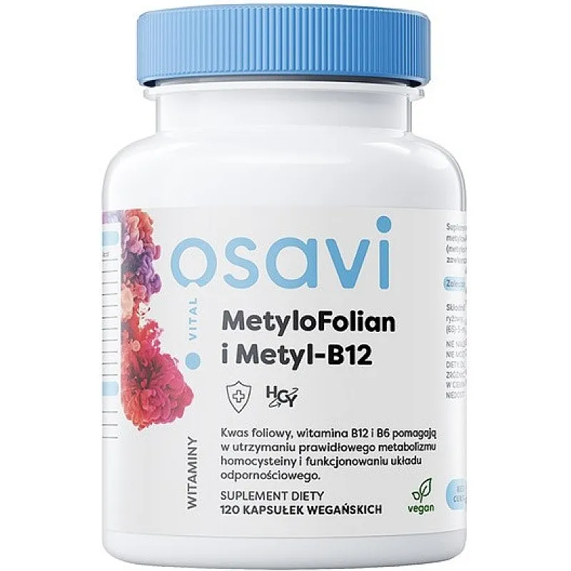 OSAVI MetyloFolian i Metyl-B12 120 kaps.