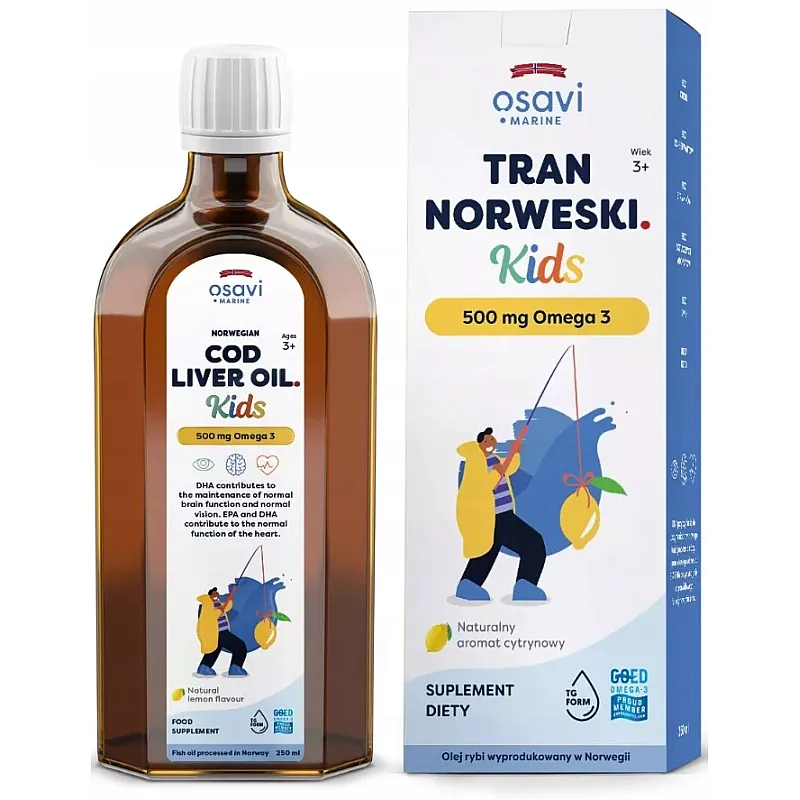 OSAVI Tran Norweski Kids 500mg 250 ml