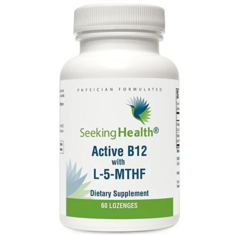 SEEKING HEALTH Active B12 with L-5-MTHF 60 pastylek