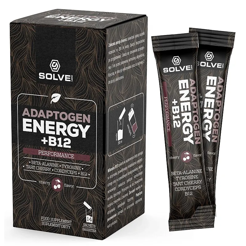 SOLVE LABS Adaptogen Energy + B12 (14 saszetek)