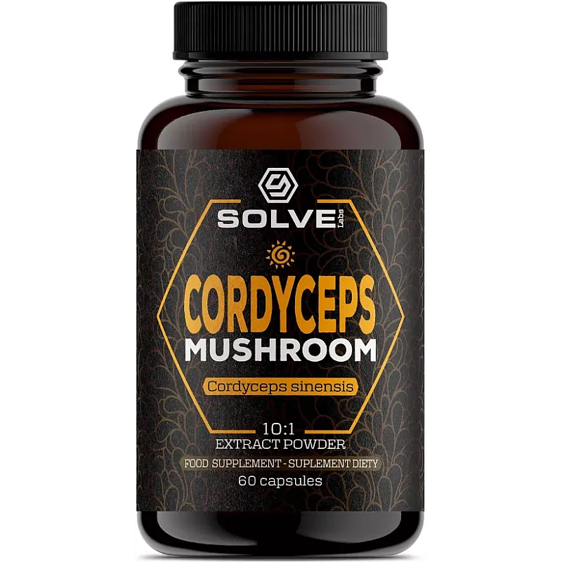 SOLVE LABS Cordyceps Mushroom (ekstrakt) 60 kaps.