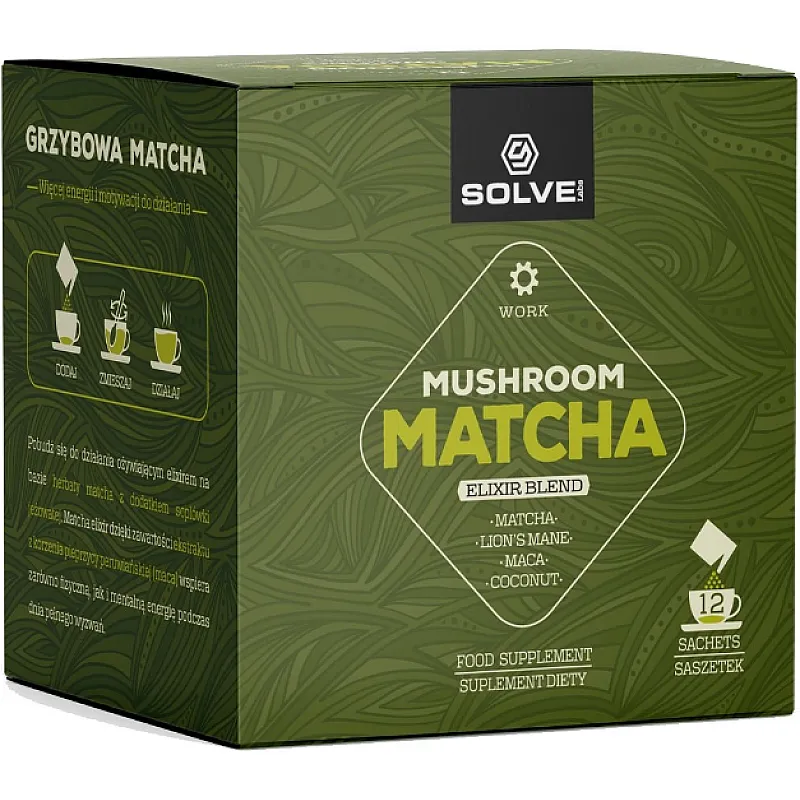 SOLVE LABS Mushroom Matcha Elixir 12 saszetek