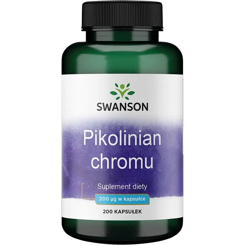 SWANSON Pikolinian Chromu 200mcg 200 kaps.