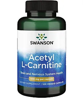 SWANSON Acetyl L-Carnitine 500mg 100 kaps.