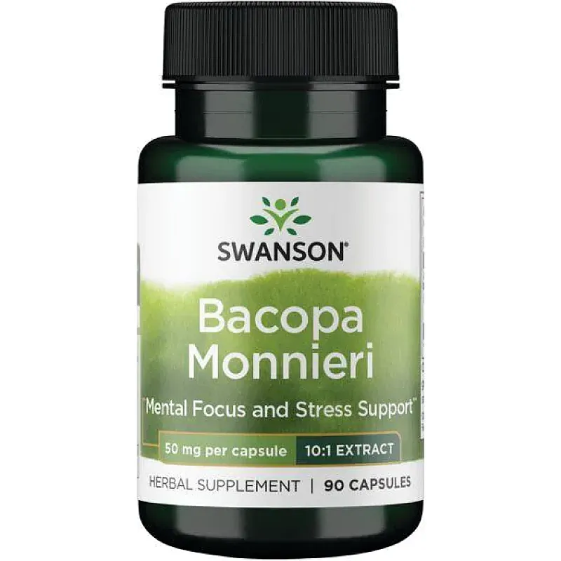 SWANSON Bacopa Monniera 50mg 90 kaps.