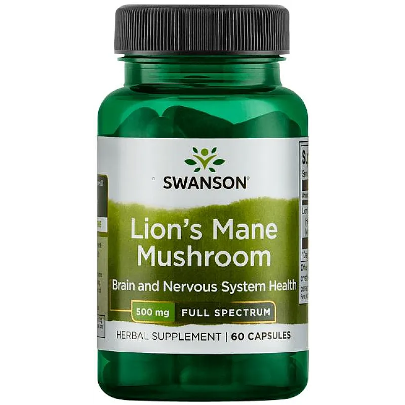 SWANSON Lion's Mane Mushroom 60 kaps.