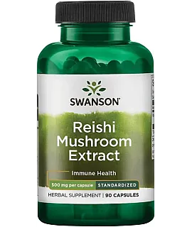 SWANSON Reishi Mushroom 500mg 90 kaps.