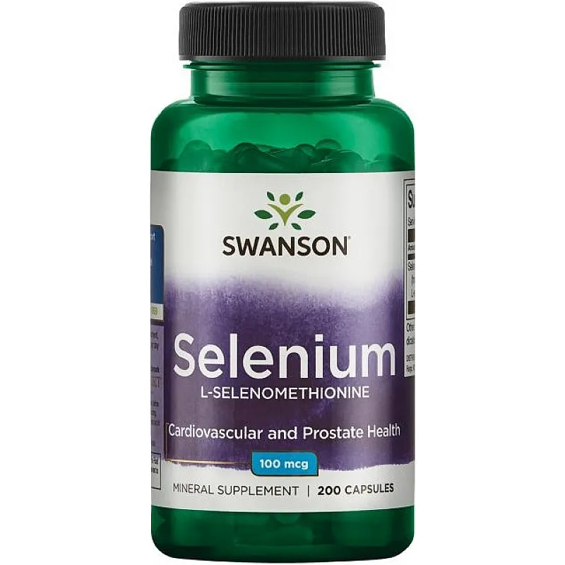 SWANSON Selenium 100mcg 200 kaps.