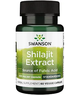 SWANSON Shilajit Extract 400mg 60 kaps.