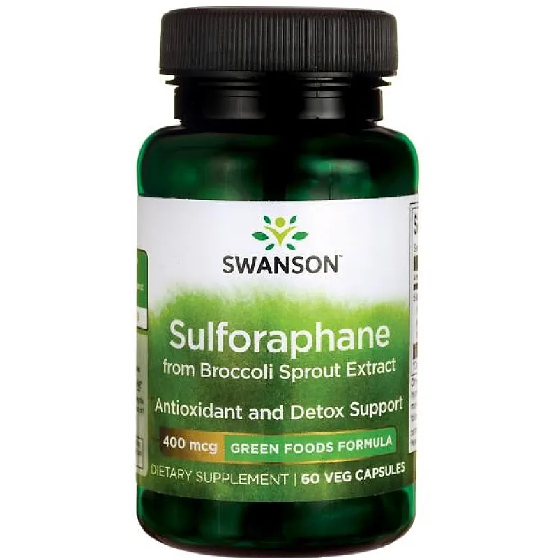 SWANSON Sulforaphane 400mcg 60 kaps.