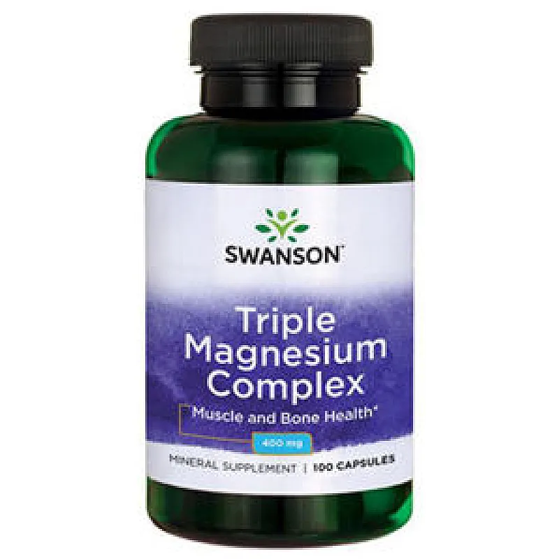 SWANSON Triple Magnesium Complex 400mg 100 kaps.