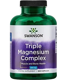 SWANSON Triple Magnesium Complex 400mg 300 kaps.