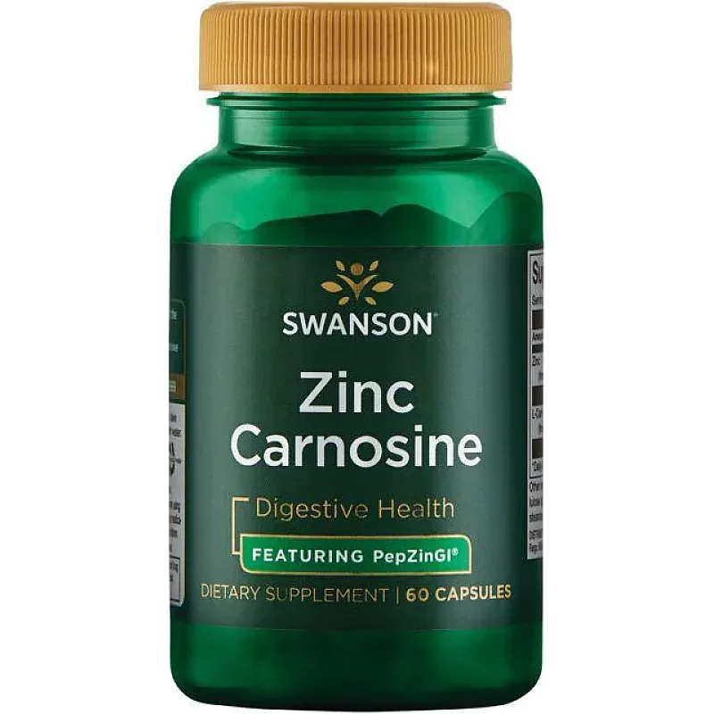 SWANSON Zinc Carnosine PepZinGI 60 kaps.