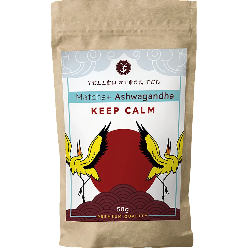 YELLOW STORK TEA Matcha+ Ashwagandha 50g