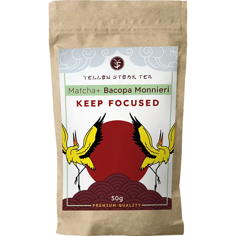 YELLOW STORK TEA Matcha+ Bacopa Monnieri 50g