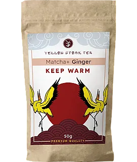 YELLOW STORK TEA Matcha+ Ginger 50g