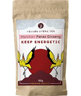 YELLOW STORK TEA Matcha+ Panax Ginseng 50g