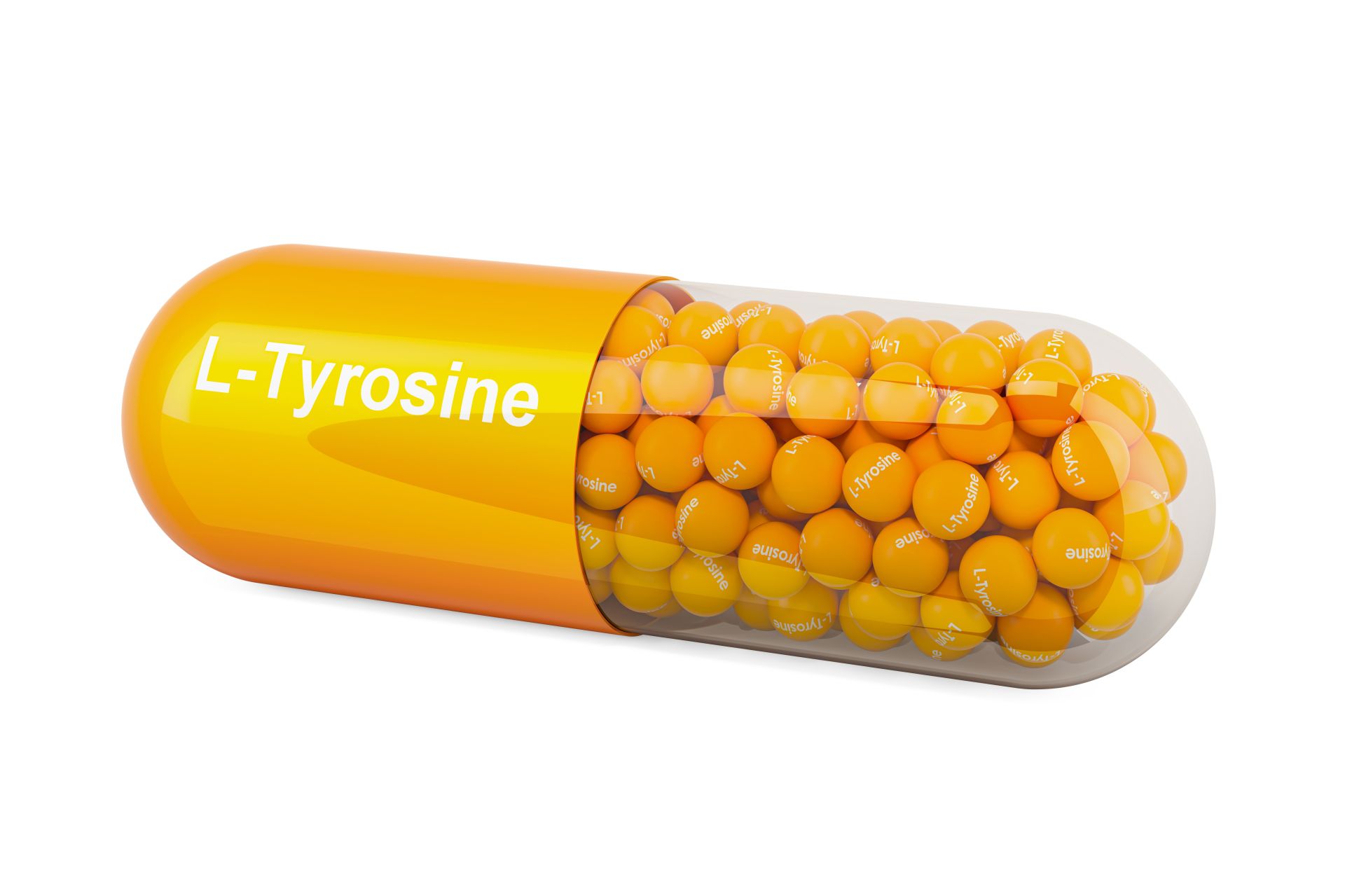 tabletka z napisem l-tyrosine